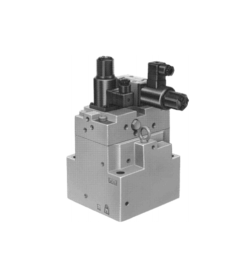 Large flow series electrohydraulic proportional overflow speed regulating valve