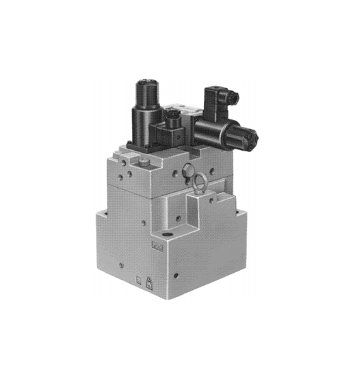 Large flow series electrohydraulic proportional overflow speed regulating valve